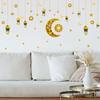 Ramadan Wall Stickers Moon Star Lantern Ornaments Wall Decals Ramadan Decoration For Home 2023 Islamic Muslim Mural Eid Mubarak