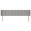 VidaXL Headboard with Ears Light Grey 183x16x78-88 Cm Fabric3119020