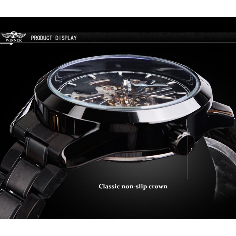 WINNER Fashion Mechanical Hollow Waterproof Automatic Mechanical Watch