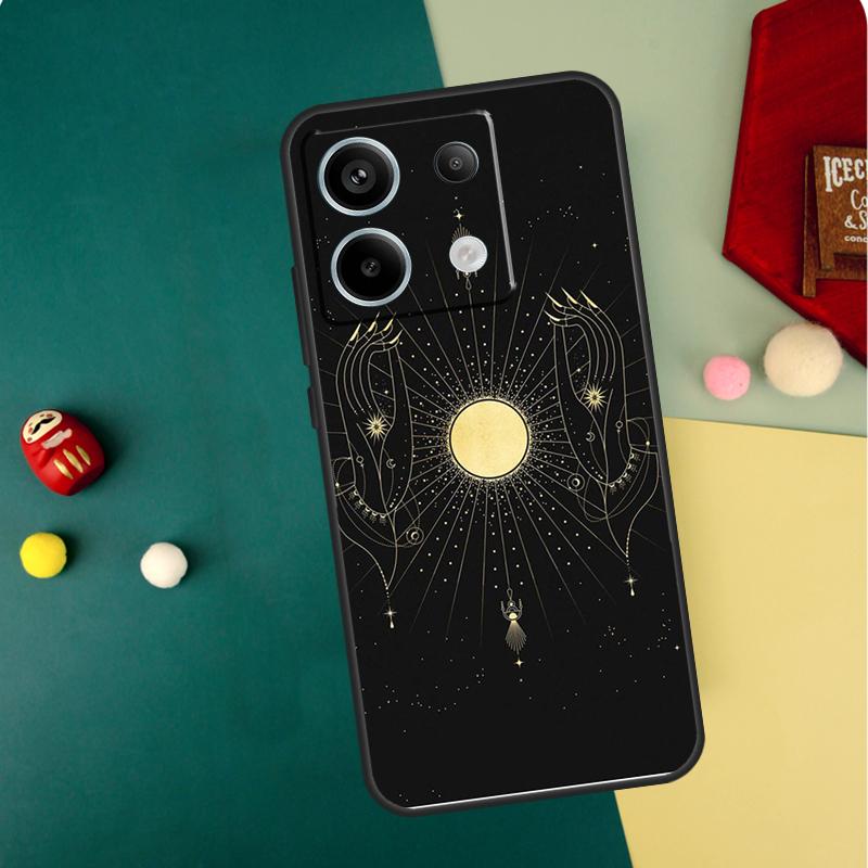 Galaxy Moon Stars Phase Totem Art Case For Xiaomi Redmi Note 14 13 12 11 10 9 15 Pro Plus Redmi 15 14C 13C 10C 12C 15C Funda