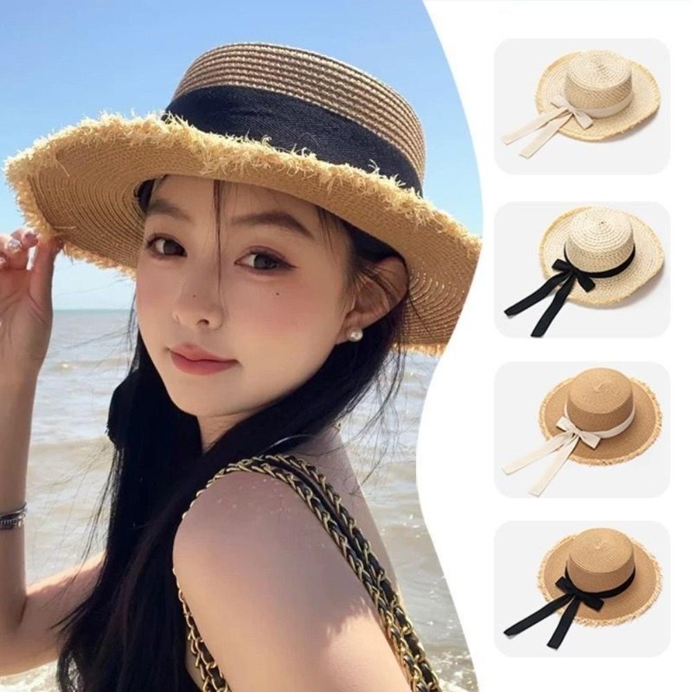 Wide Brim Fisherman Hat Breathable Beach Hat Casual Panama Hat Spring and Summer