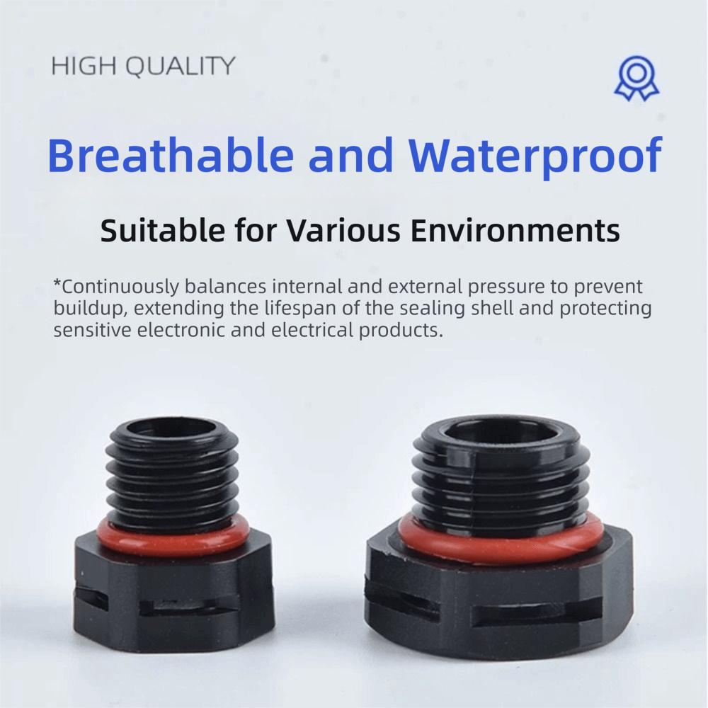 New Waterproof Vent Plug M5 M6 M8 M12 M16 Nylon Breather Valve Pressure Valve New