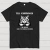 Tell Schrodinger Im Alive Science Humor Black Cat Funny Cotton Summer Casual Cool Loose T-Shirt