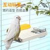 Подвесная клетка жердочка кормушка подставка для попугая мелких домашних птиц