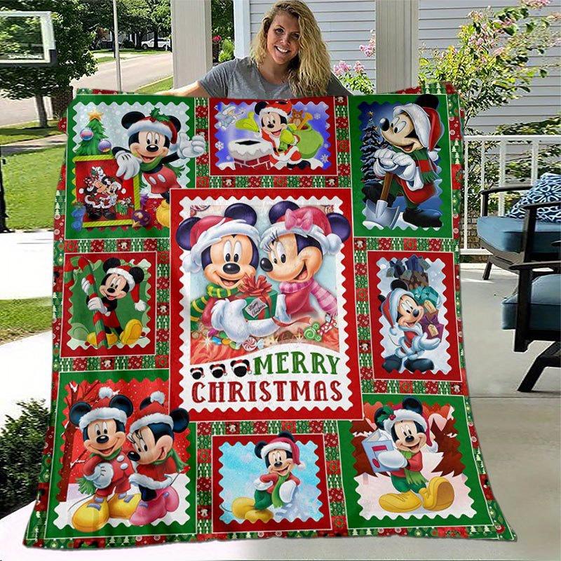 1pc Cartoon Characters Printing Flannel Blanket Ideal for Travel Sofa Beds and Home Decor Ideal Birthday or Holiday Gift Available for All S