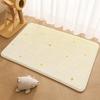 cut Star Floor Mat Floor Mat Soft Flannel Non-Slip Door  Rug for Living Room