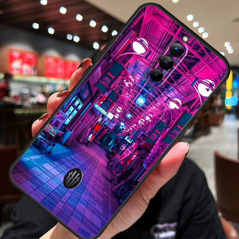 Japanese Night City Aesthetic Phone Case For ZTE Nubia Red Magic 9 Pro 8 8S Pro Plus 6 7 6S 7S Pro 6R 5S 5G Back Cover