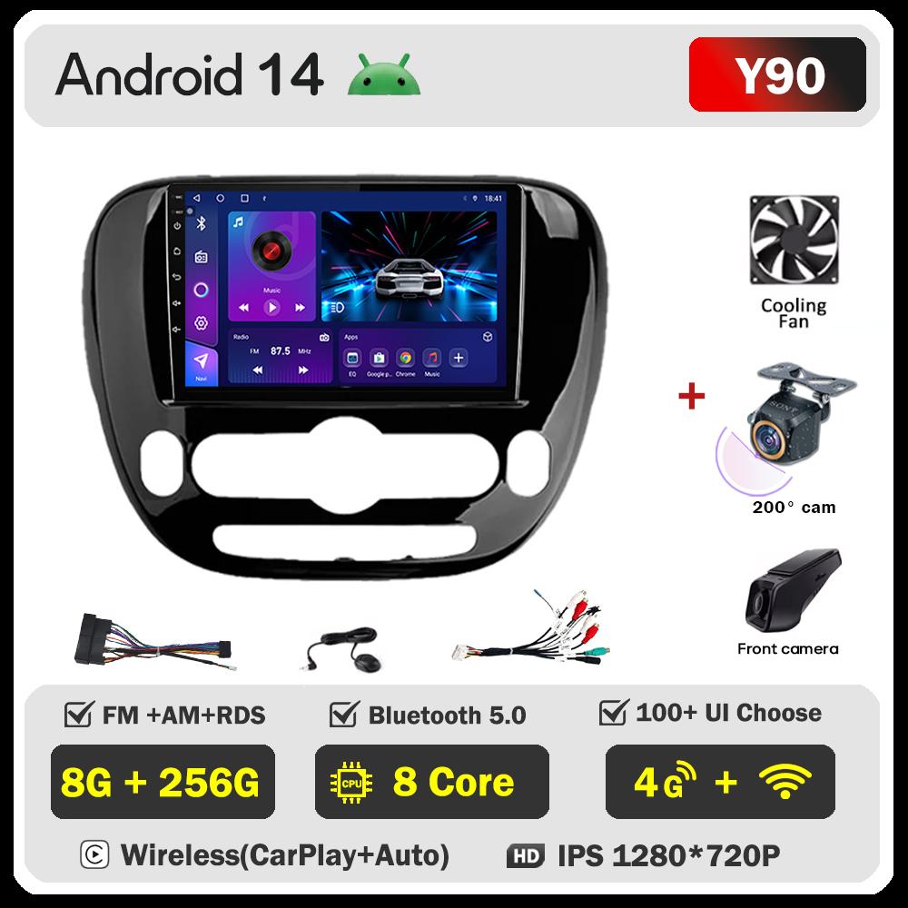 Для KIA Soul 2013-2019 Автомобильный радиоплеер Car Carplay Screen Autoradio Mirror Link Car Intelligent Systems Сенсорный экран AutoMotive