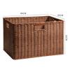 Imitation Rattan Narrow Storage Basket Organizer