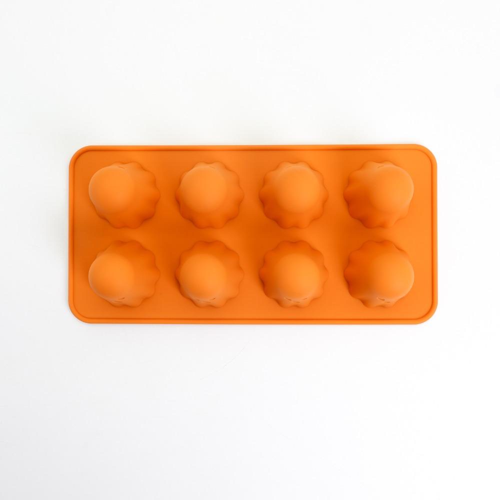 Оранжевая силиконовая форма для шоколада, легко моющаяся, форма для выпечки Ghost, форма для желе Ghost для желейных конфет