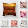 Flower Pillowcase Comfortable Throw  Sofa Decoration Car Office Seat Cushion Cover Hotel Home  45x45cm