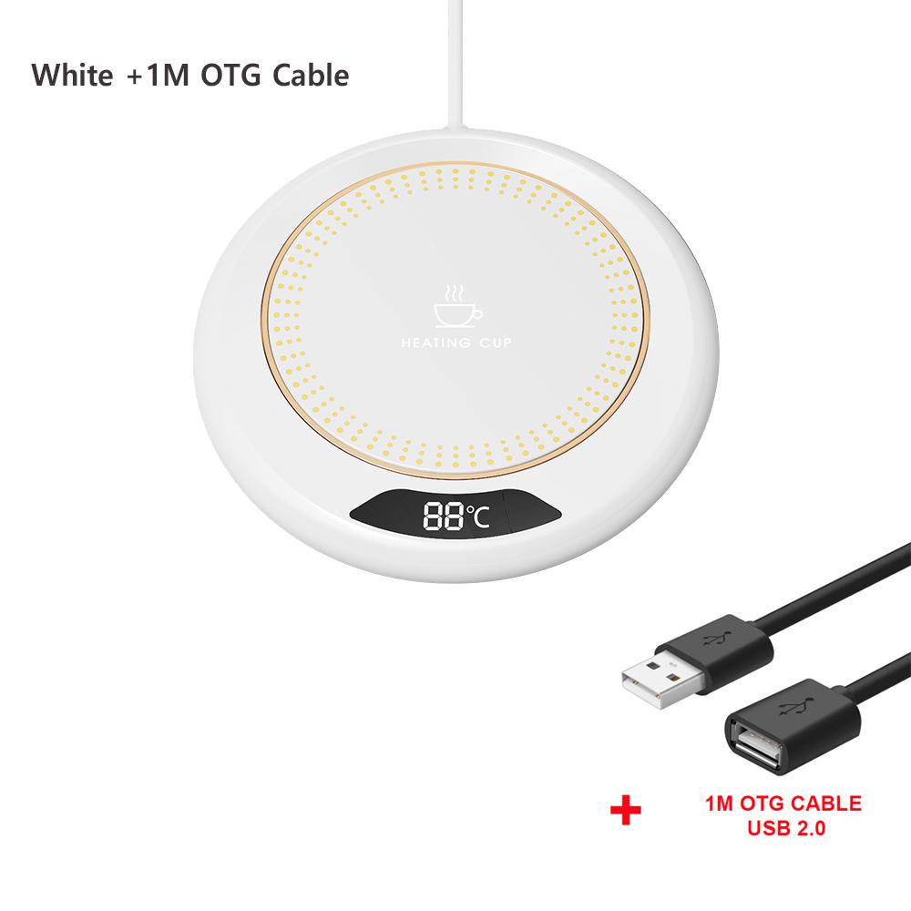 1 шт. Подогреватель для кружек USB, электрический нагреватель для кофе, молока, чая, воды, термостатические подставки, подогреватель для кружек для домашнего офиса