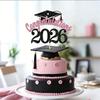 Принадлежности для выпускного 2026 года 4 шт. Топперы для торта Из бумажных материалов Дизайн Бумага Вставки для выпускного торта