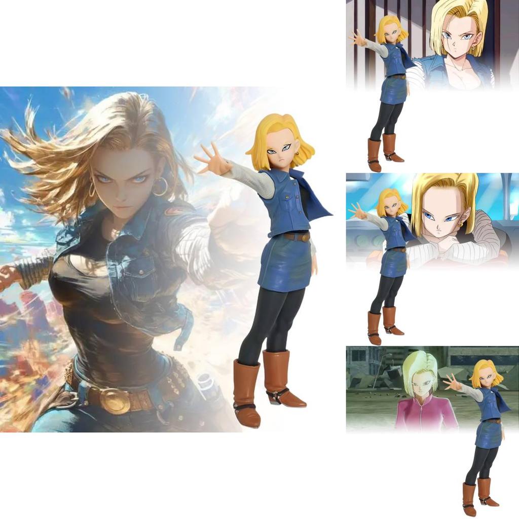 Stunning Seven Dragon Balls Super Saiyan Figurine Android 17 And 18 Pvc Model