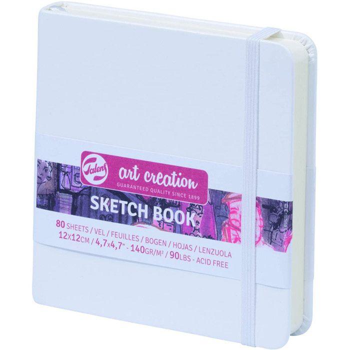 Carnet à croquis - Royal Talens - 12x12cm - 80 feuilles - 140g - blanc