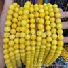 Желтый Халцедон Янтарь Нефрит Круглые Россыпные Бусины для DIY Аксессуаров для Украшений