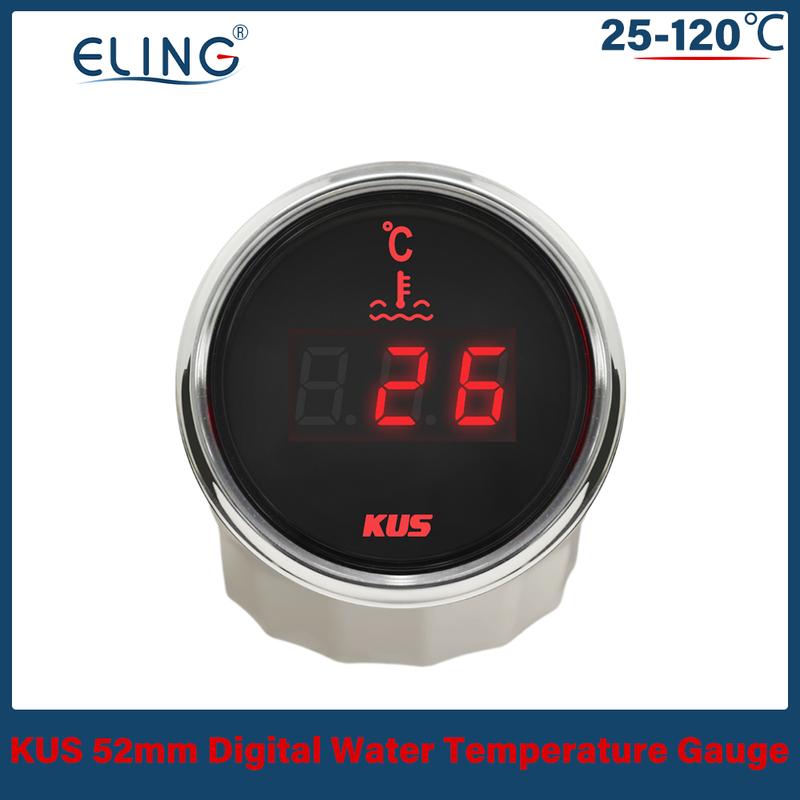 KUS Универсальный 52 мм Датчик температуры воды 40-120℃ 25-120℃ 12В 24В для Автомобиля Лодки Красный Желтый Свет Датчик температуры M10 M14 M16 M18