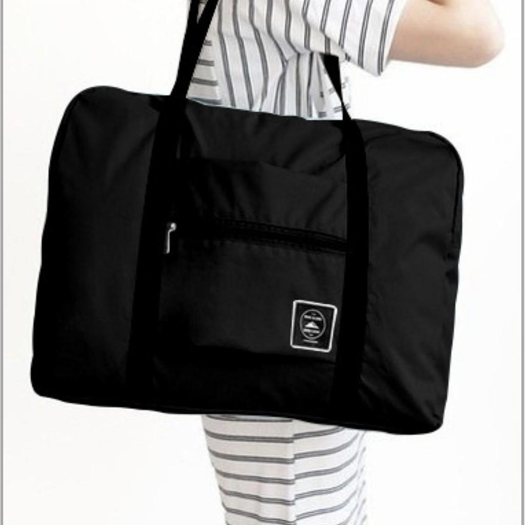 Korean Style Foldable Travel Organizer Bag - Jacquard Clothes Storage