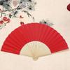Свадебный складной однотонный в китайском стиле реквизит для фото инструмент танцевальный веер ручной веер складной бумажный веер