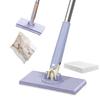 Flat Mop with Cloth Kitchen Bathroom House Mini Sweeper Mop with 360 Degree Rotation Dry Wet Easy Use Mop Household Cleaning Tool