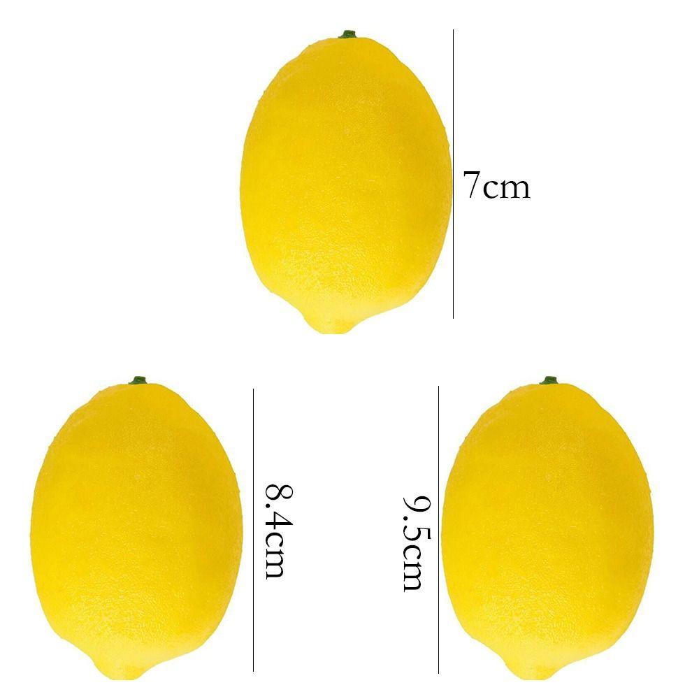 Yellow Fake Fruits Realistic Decorative Fruits Fruit Model Artificial Lemons Home