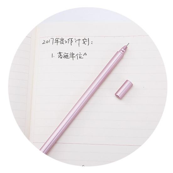 0.5mm Metallic Feel Student Writing Drawing Signing Ink Gel Pen Stationery Gift