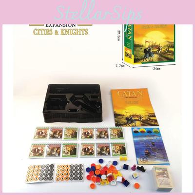 Дополнение к настольной игре Catan Набор для 5-6 игроков для семейного веселья и досуга Медная бумага и пластиковый материал