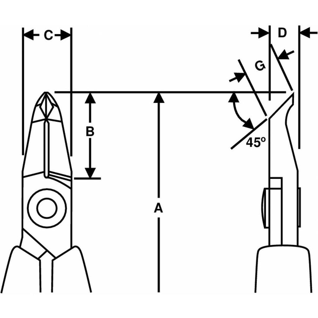 Lindstrom Electronic Diagonal Nipper 8247