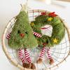 Wreath Elf Christmas Tree Decoration Cute Xmas Tree Hanging Ornament  Xmas Hanging  Accessories