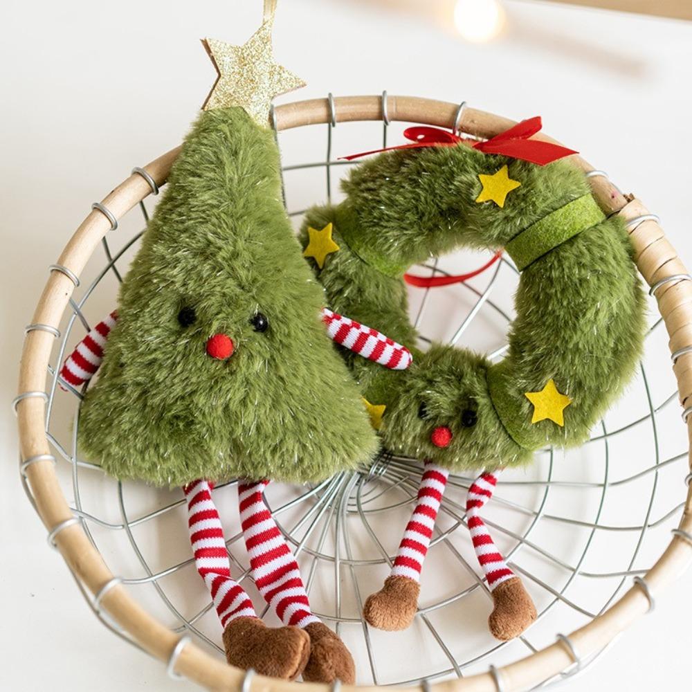 Wreath Elf Christmas Tree Decoration Cute Xmas Tree Hanging Ornament  Xmas Hanging  Accessories
