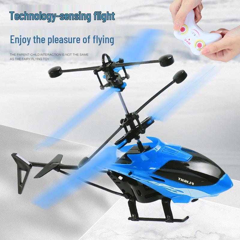 Indoor Gesture-Control Hovering Drone - Rechargeable, Durable, Remote-Control Toy Helicopter