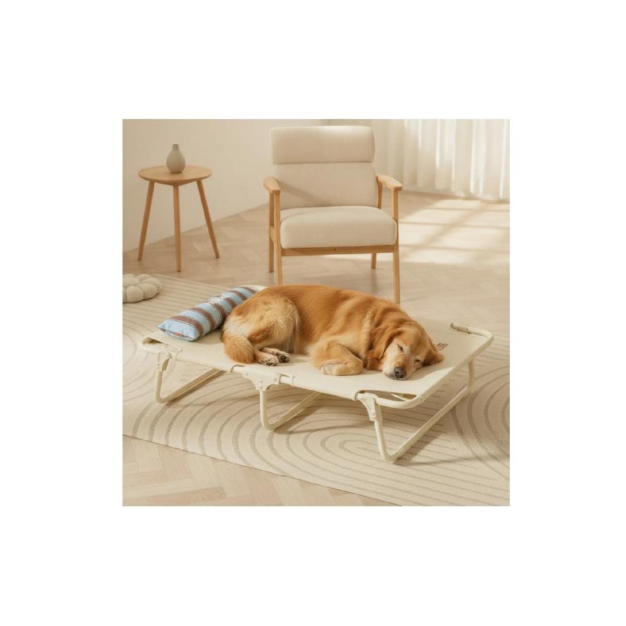 Pet Cot with Carry Handles Sturdy Elevated Pet Bed Raised Dog Cot Indoor and Outdoor for Pets, Camping, Travel