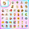 100 Small Size 4cm Globe Mix and Match Stickers Ebay Cute Cartoon Fresh Head