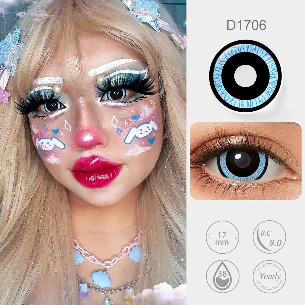 17 мм мини-склерные линзы Шаринган Риннеган Хэллоуин контактные линзы вампир зомби косплей глазные контакты для аниме аксессуары