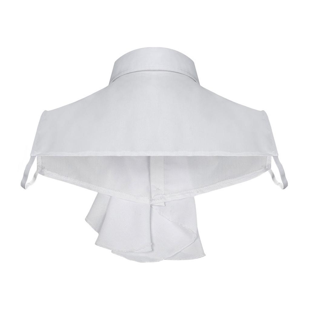 Викторианский колониальный жабо, фальшивый воротник, средневековый готический стимпанк, винтажный съемный воротник с оборками, аксессуар для костюма