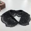 Lace Floral Fake Collar for Women Shirt Detachable Collar Shoulder Wraps Female False Collar Neckwear Clothing Accessories