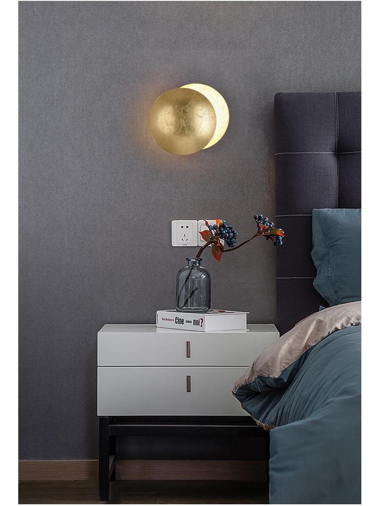 Скандинавский Роскошный Настенный Светильник Луна - Итальянский Дизайнерский Eclipse для Спальни и Лестницы