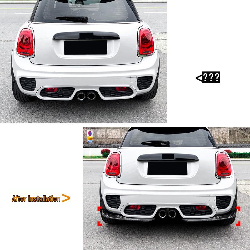 Задний диффузор-губа для Mini Cooper F55 F56 F57 JCW 2014-2021 Модификация