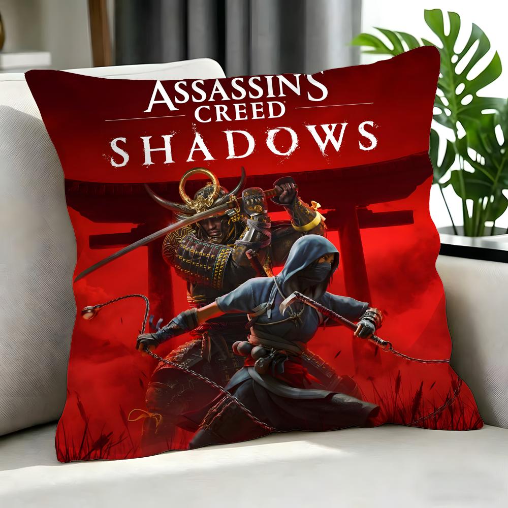 Игра Assassins Creed Shadows Наволочка Набор Наволочек Шт x x x Наволочка Декоративная Диван Домашний Декор