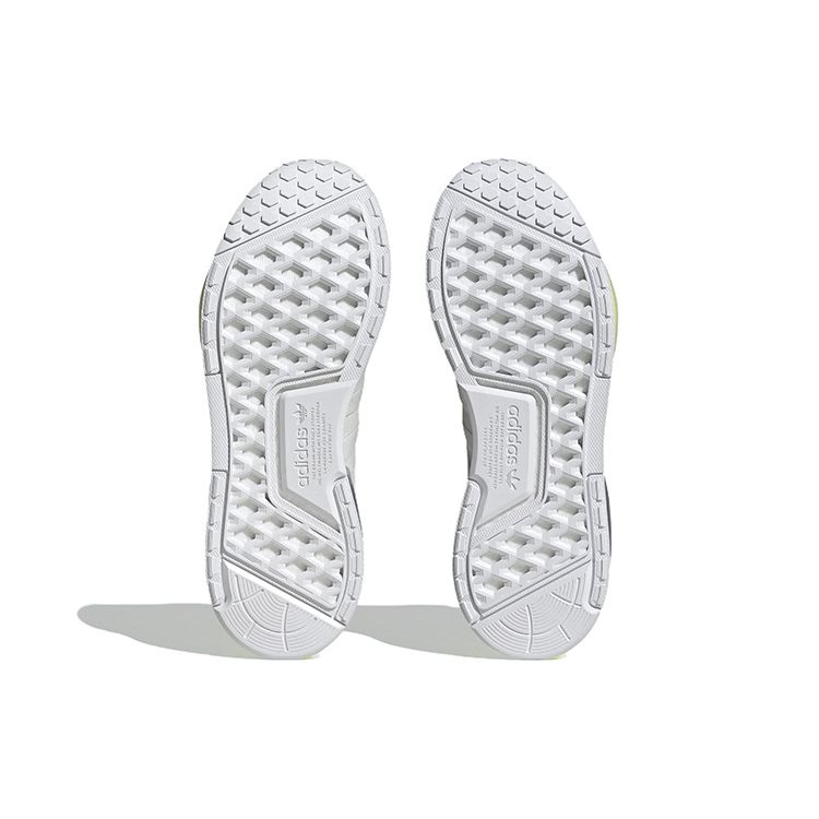 adidas NMD_R1 V3 Белые солнечные желтые мужские кроссовки Серо-серый-один кристально-белый GY7356