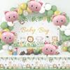 Aluminum Film Cartoon Pig Head Foil Balloons Cute Animal Balloons Pig Balloons  Classroom Decor