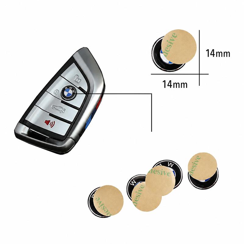 5Pcs Car Key Badge Emblem Replacement Car Key Stickers For BMW i8 Z4 Z8 X3M X4M G82 G80 F80 F87 G30 G20 G32 F40 F45 F46 E70