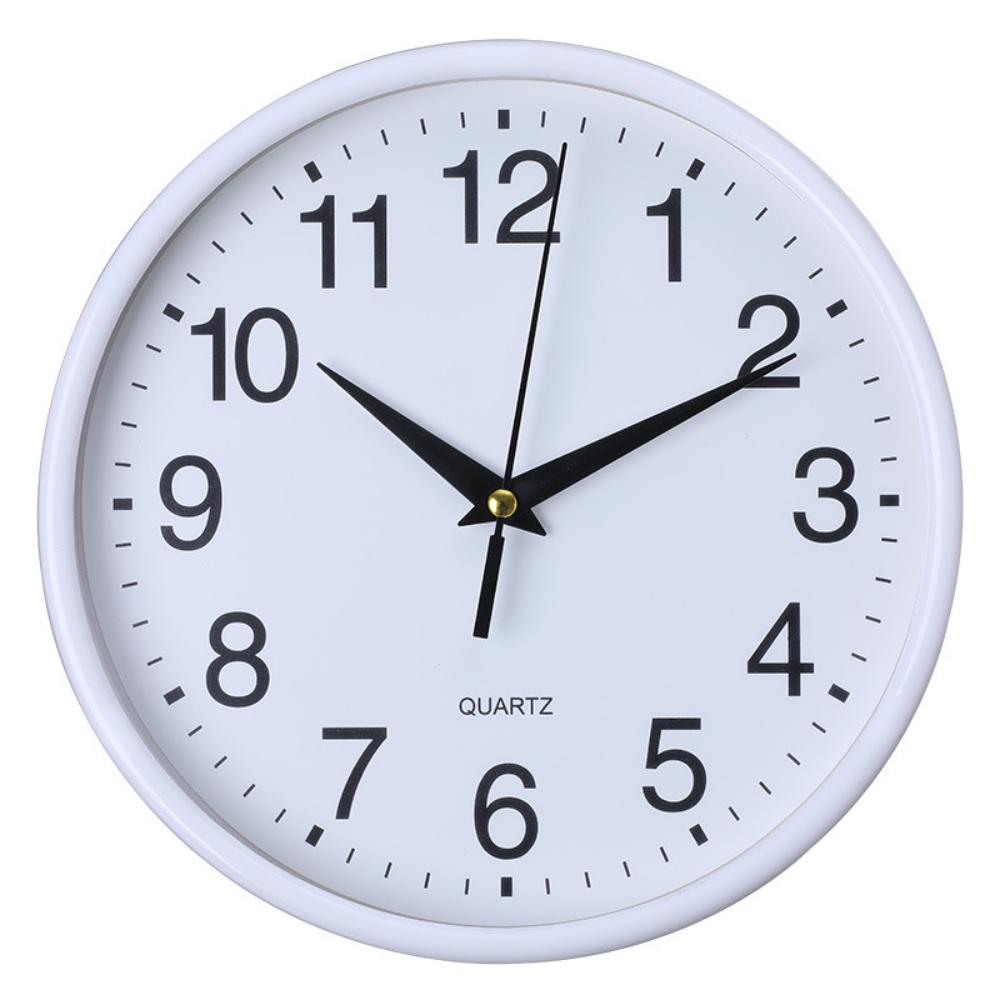 Round Wall Clock for Home and Office - Simple Modern Design for Living Room, Bedroom, and Study