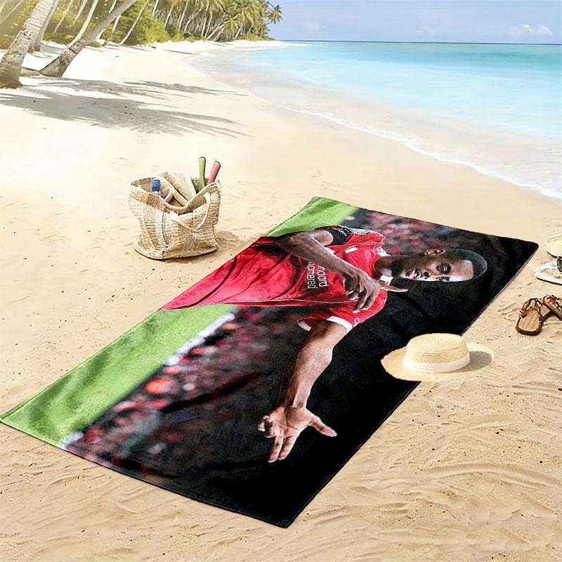 Alexander Isak Print Beach Towel, Large Soft Quick Dry Towel for Beach Camping Swimming