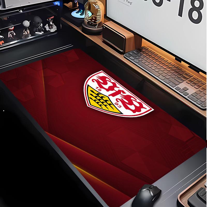 VfB Stuttgart Football Pattern Mouse Pad Non?Slip Rubber Base Gaming Mousepad For Desk Office Home