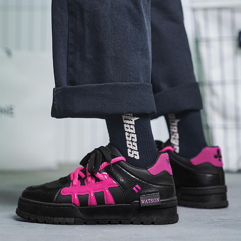 Мода Harajuku Style Модные мужские низкие кроссовки Удобные дизайнерские кроссовки на платформе Повседневные мужские туфли на плоской подошве Кроссовки Zapatillas Informales