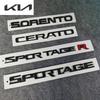 Automobile Tail Badge Suitable for Black Logo Souranto Sportage R Smart Run Cerato Tail Black Logo English Letters