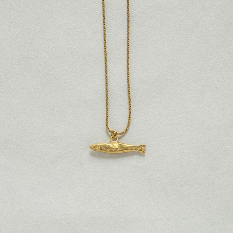 a.neujac Hanging Fish II Necklace