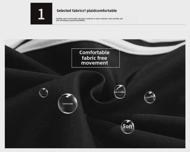 Men's Spring/Autumn Casual Sports Suit - Imitation Cotton Sweatshirt with Two Stripes & Pants with Three Stripes.