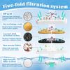 6 шт. Фильтры для фонтанчика с водой для кошек Uahpet Water Fountain 67 унций/2 л Фонтанчик для воды для кошек Сменный фильтр для фонтанчика